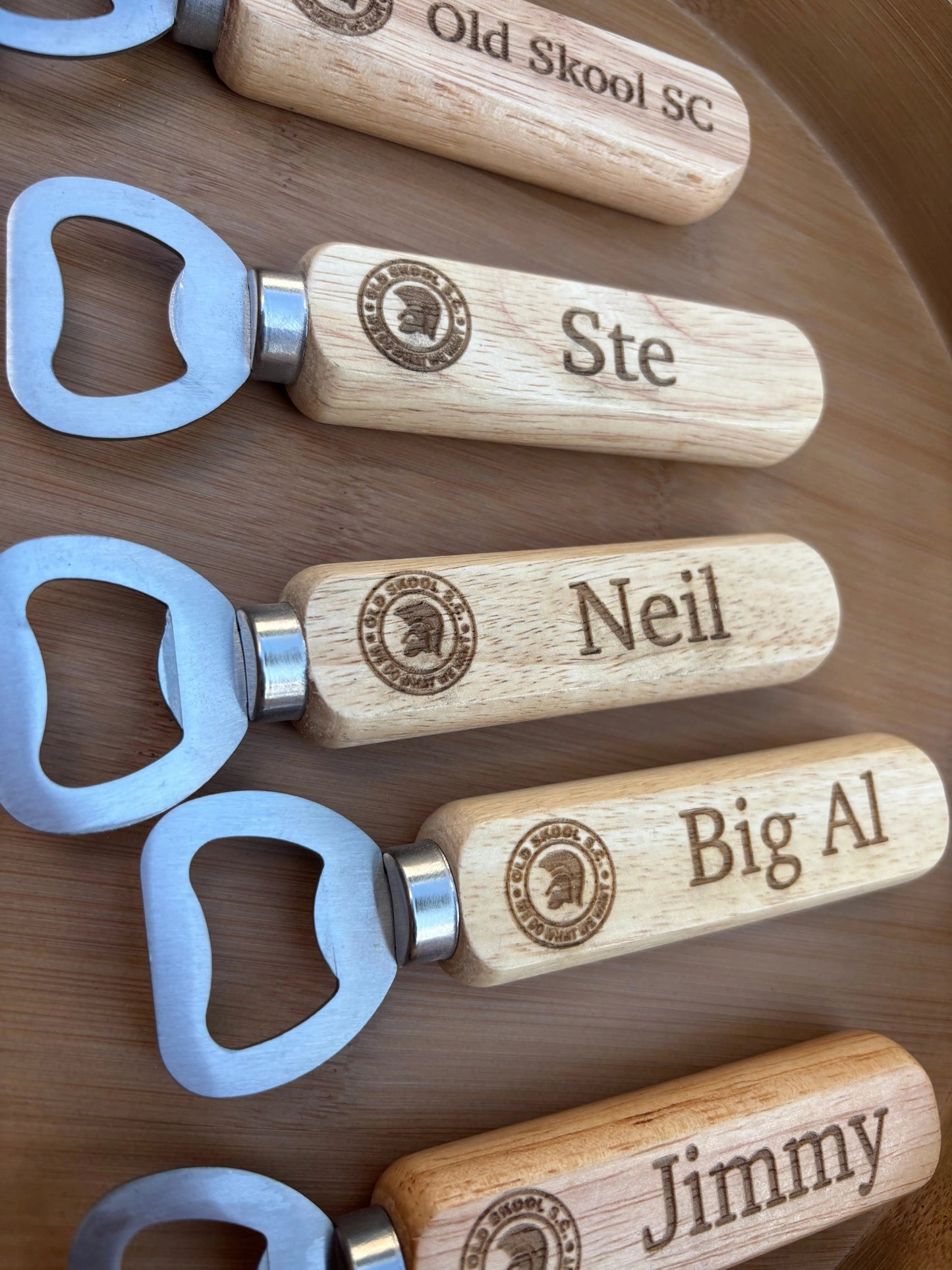 Personalised Wooden Bottle Opener The Rolling Cow