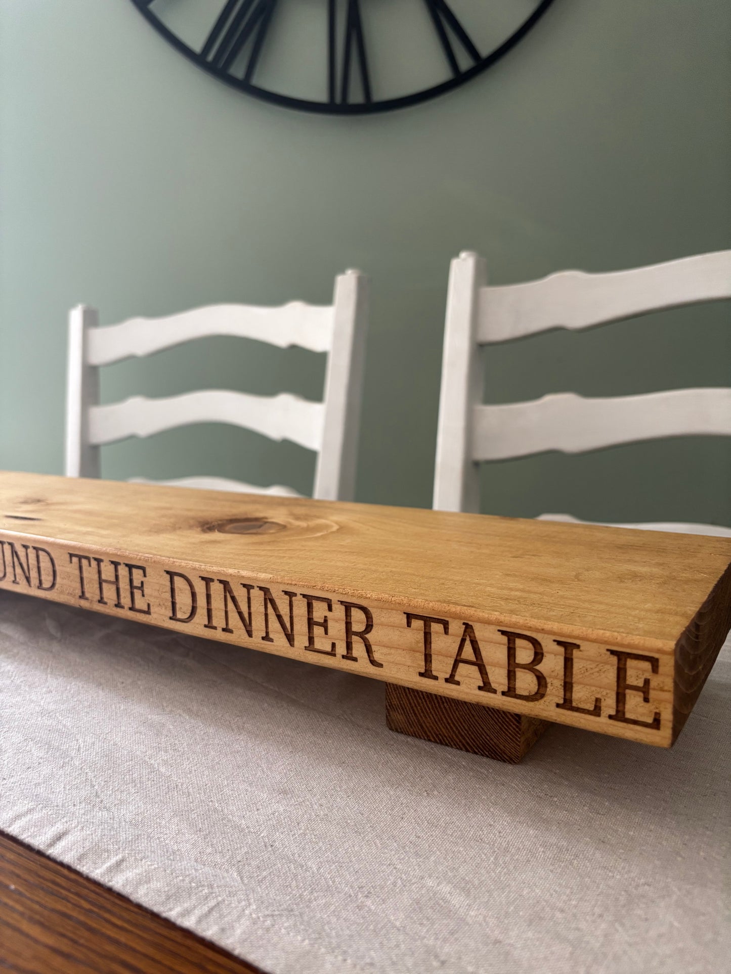 ‘Memories around the dinner table’ Table Centrepiece