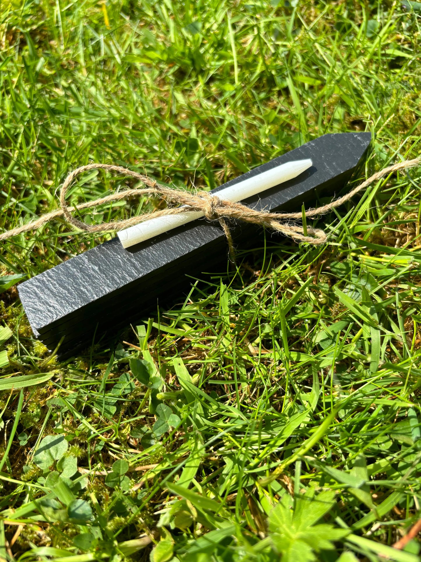 Slate Garden Label Stakes with Chalk x6 The Rolling Cow