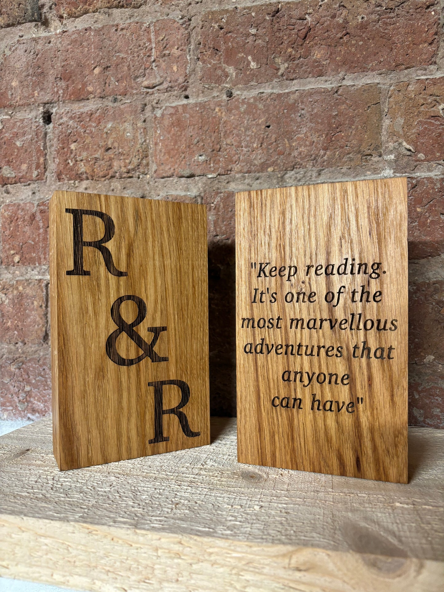 Oak Book Ends