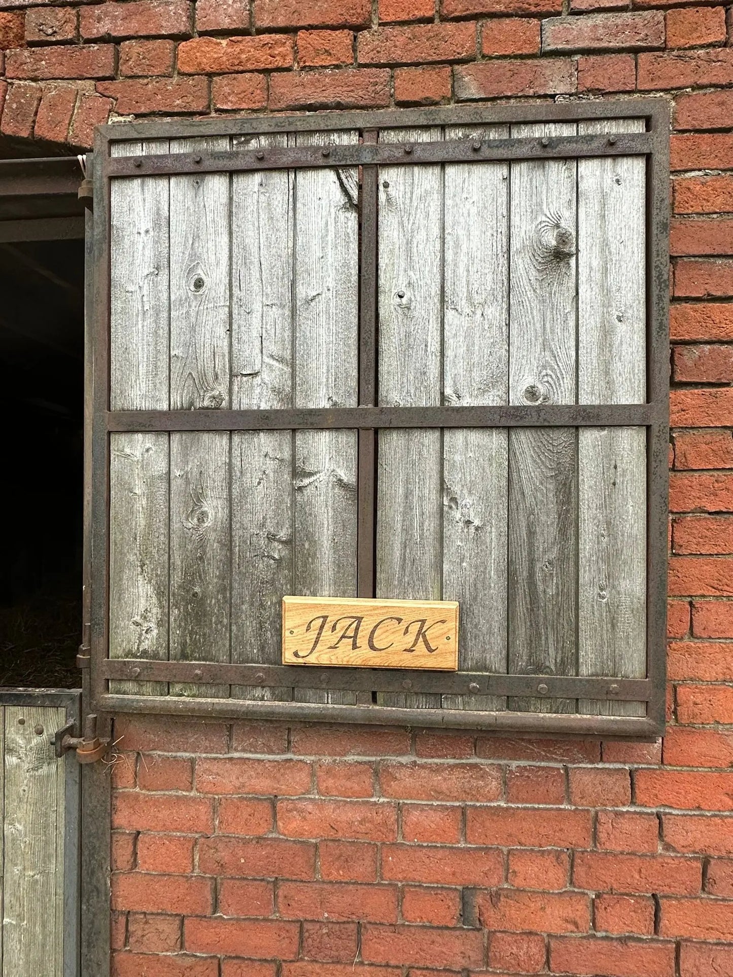 Oak Plaque Sign The Rolling Cow