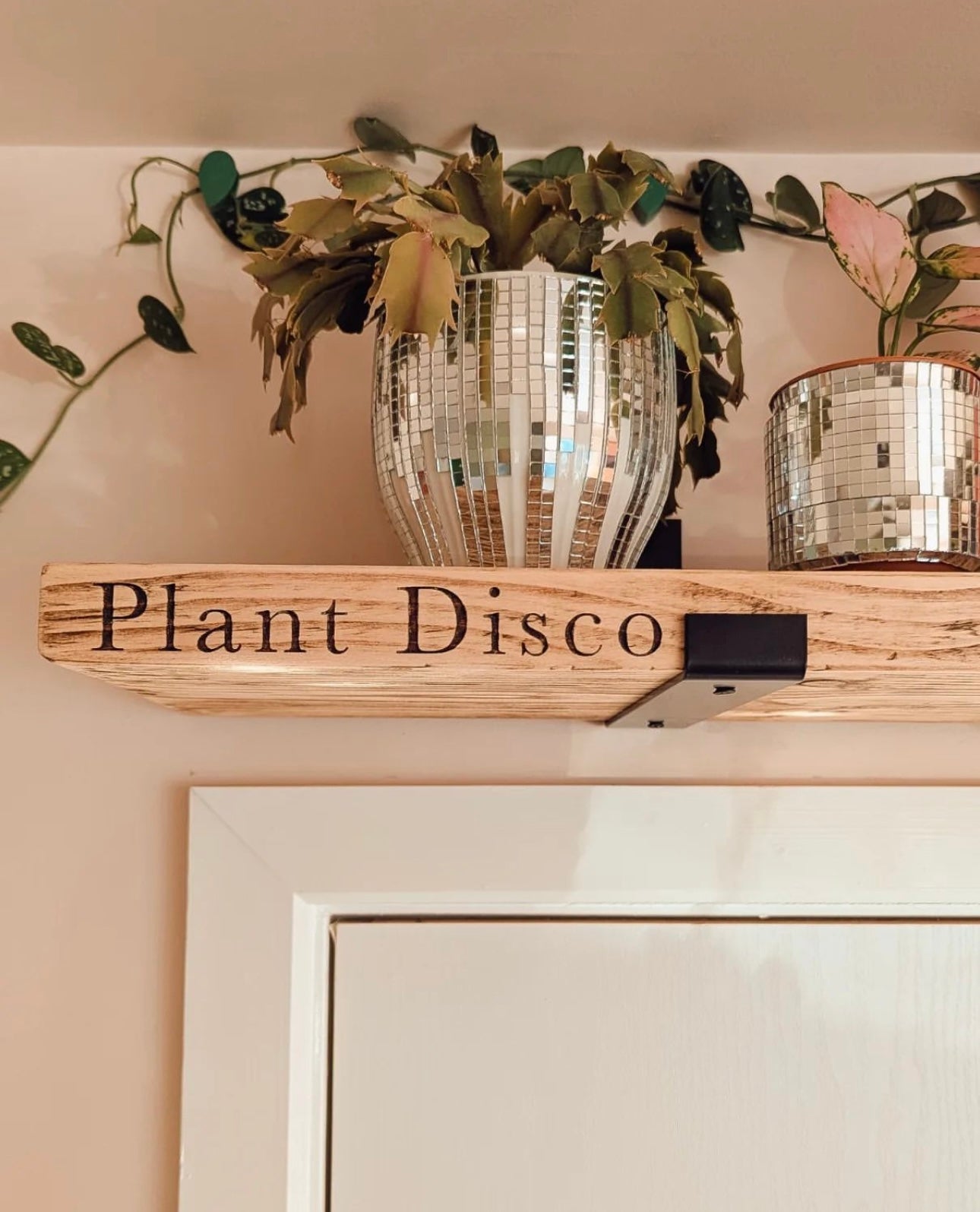 Personalised Rustic Wooden Shelf Shelves