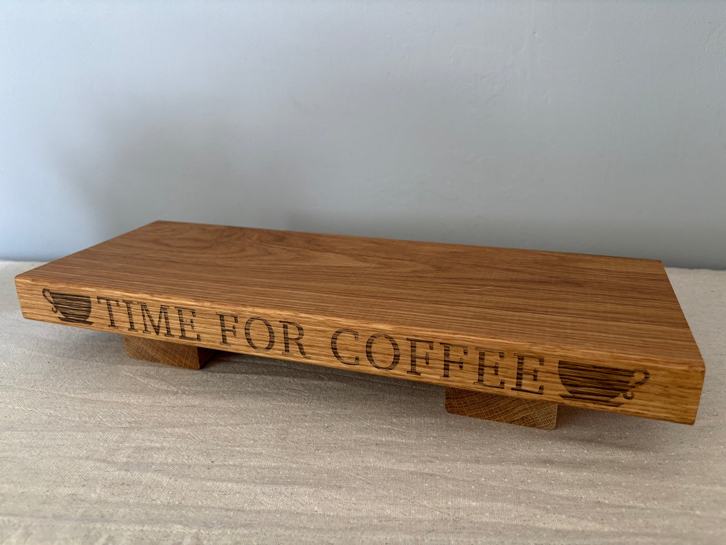 Engraved Oak Mini Display Stand