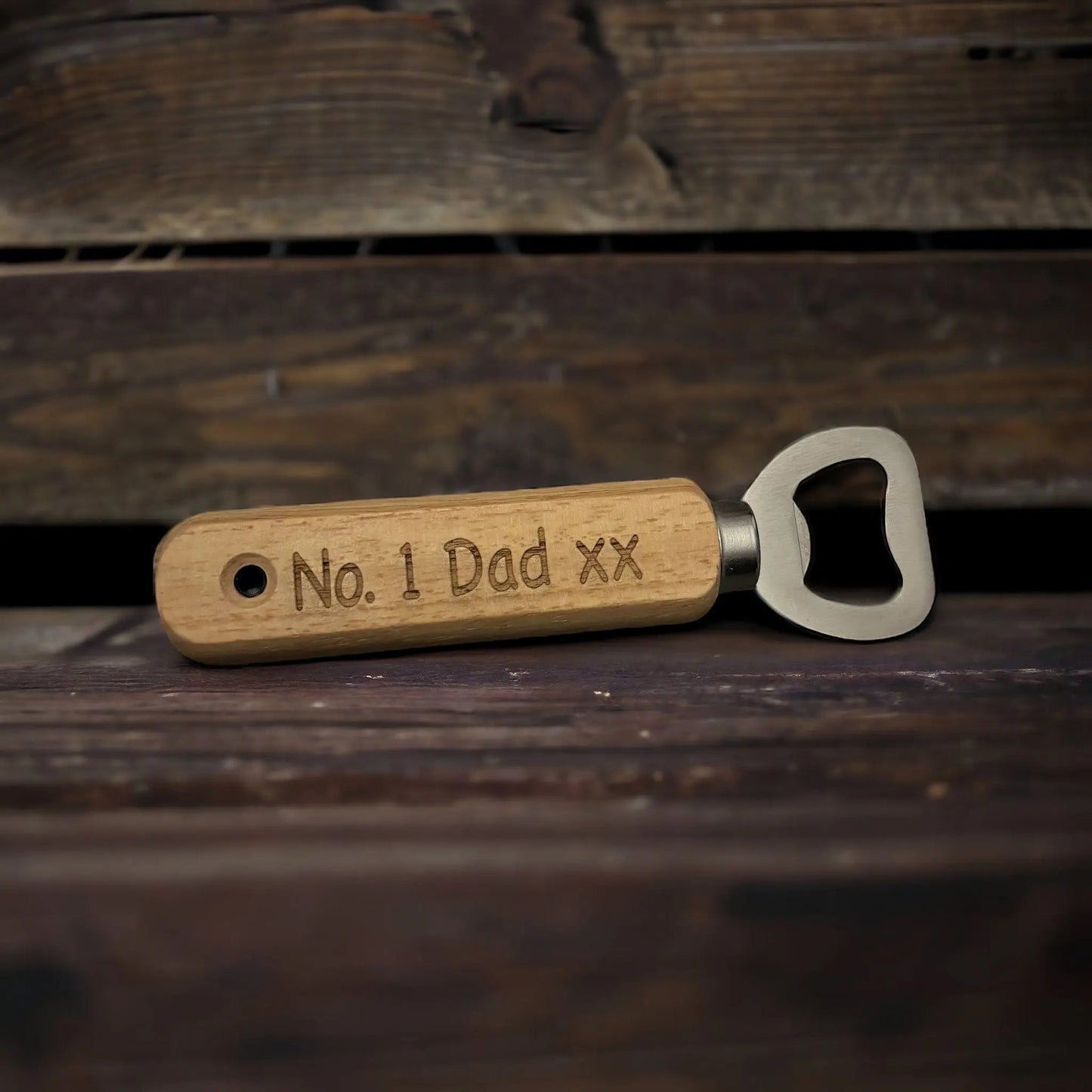 Wooden Father's Day Bottle Opener The Rolling Cow