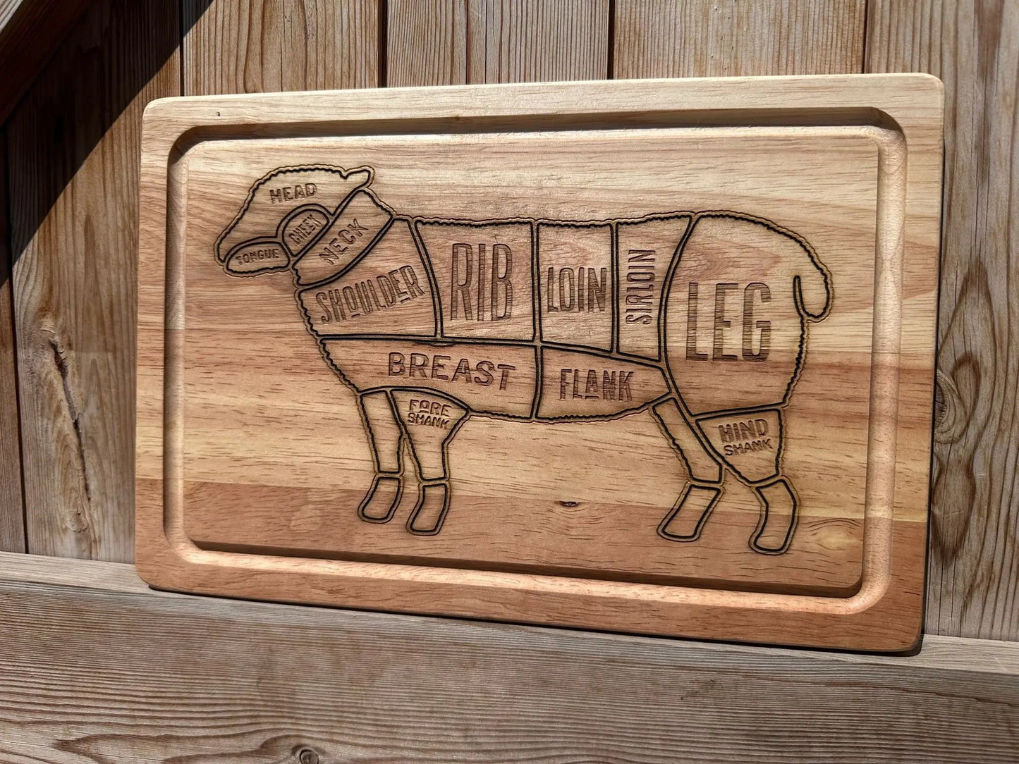Butcher's Lamb Chopping Board The Rolling Cow