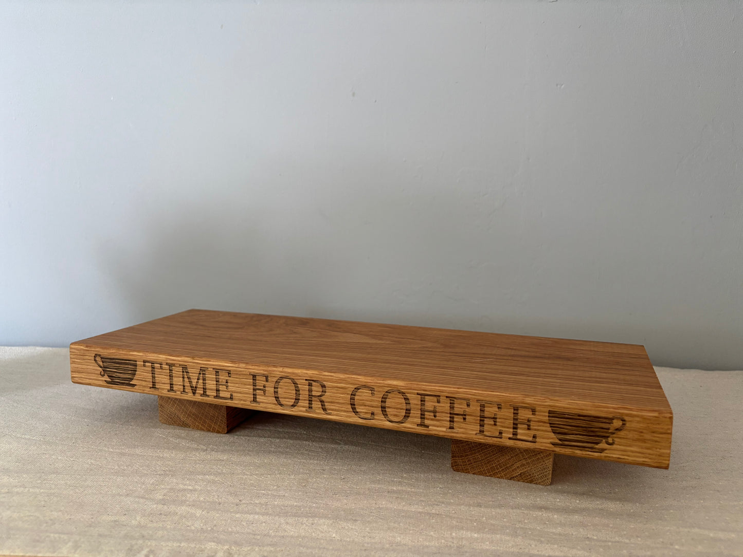 Engraved Oak Mini Display Stand