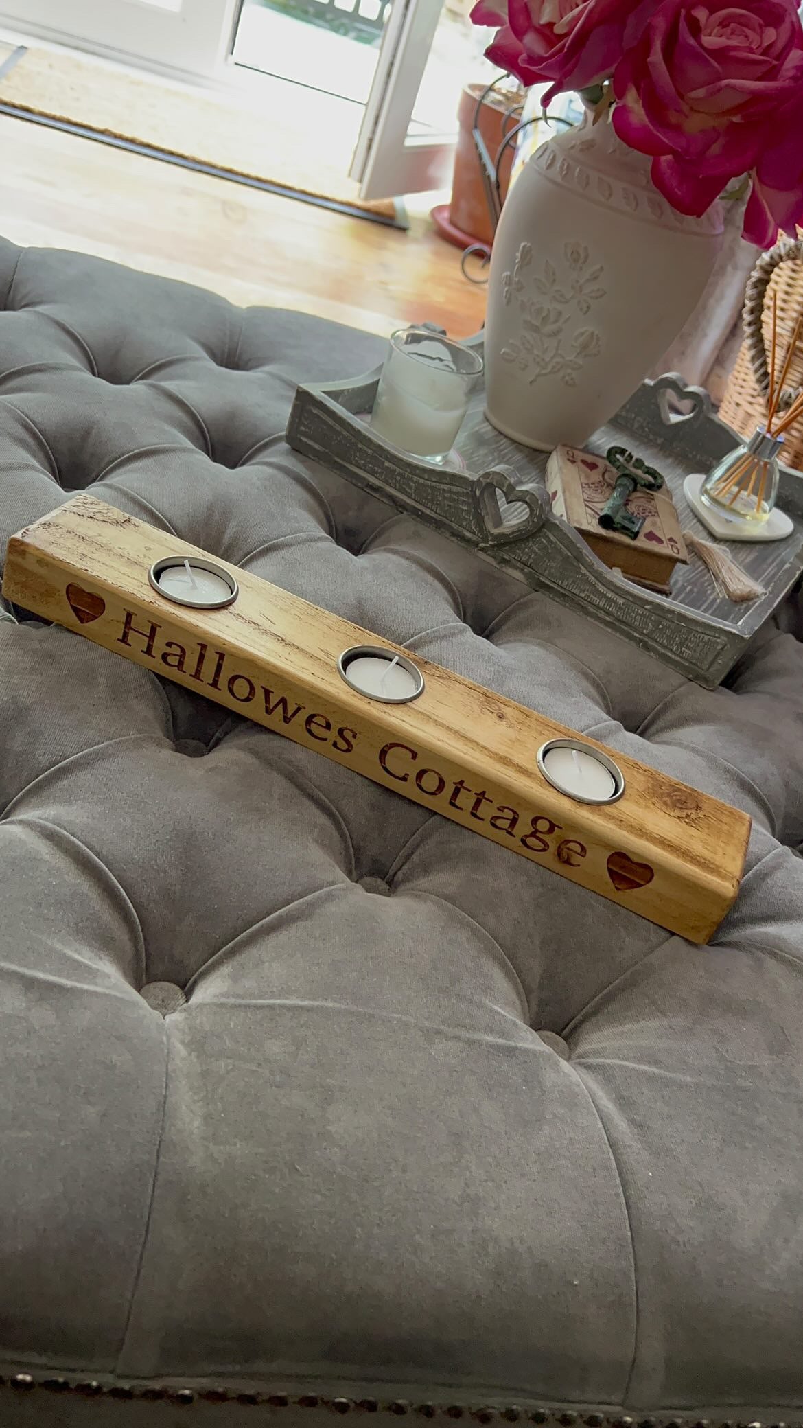 Personalised Tea Light Candle Holder