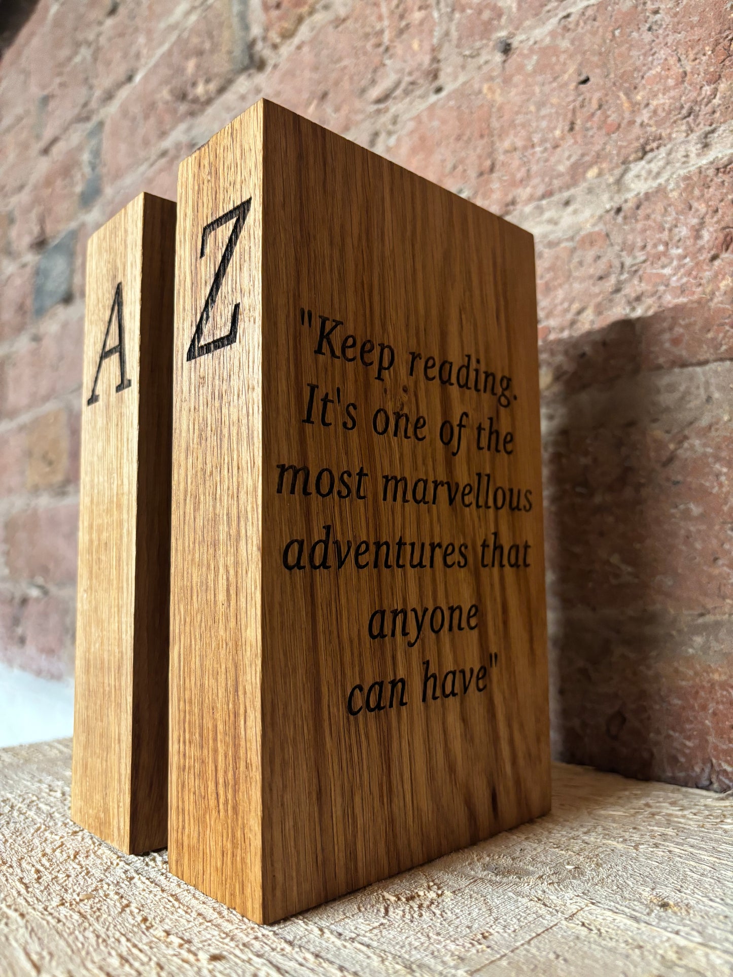 Oak Book Ends