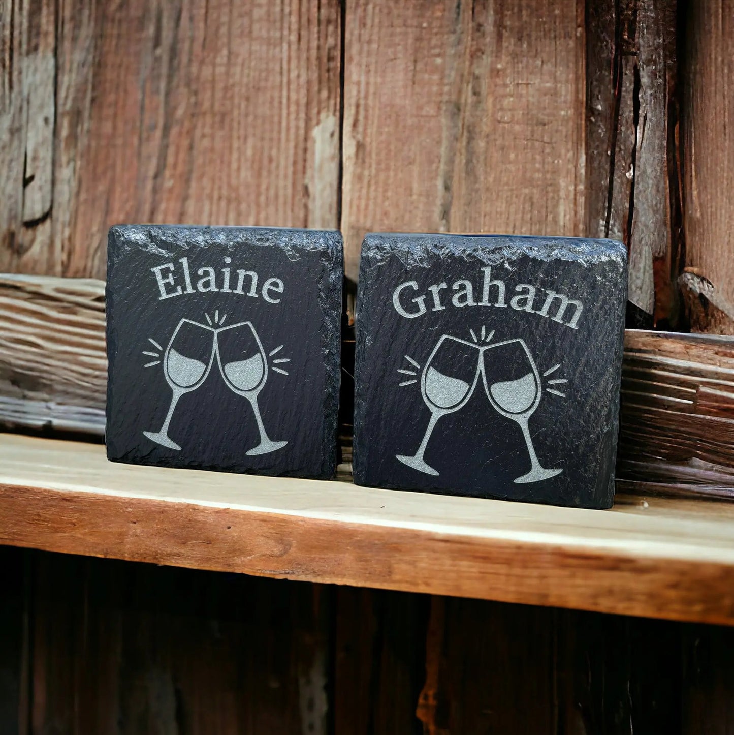 Personalised Slate Coaster The Rolling Cow