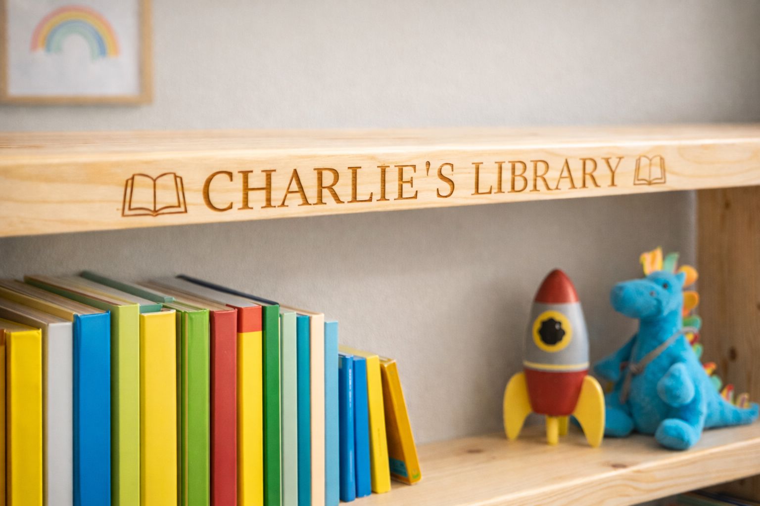 Introducing Our New Personalised Solid Wood Bookshelf