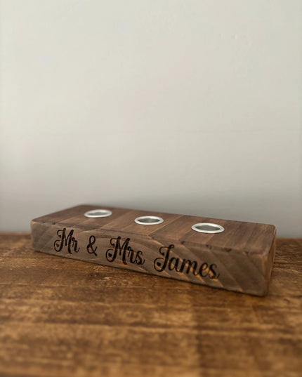 Engraved Candle Stick Holder The Rolling Cow