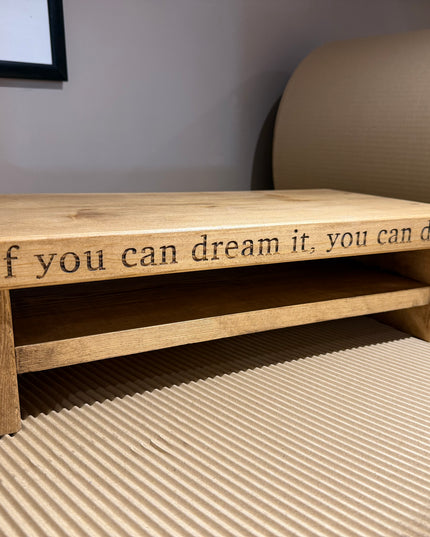 Engraved Desktop Computer Monitor Stand