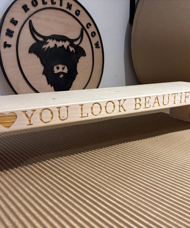 Engraved Dressing Table Mirror Stand The Rolling Cow