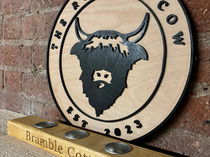 Personalised Tea Light Candle Holder The Rolling Cow