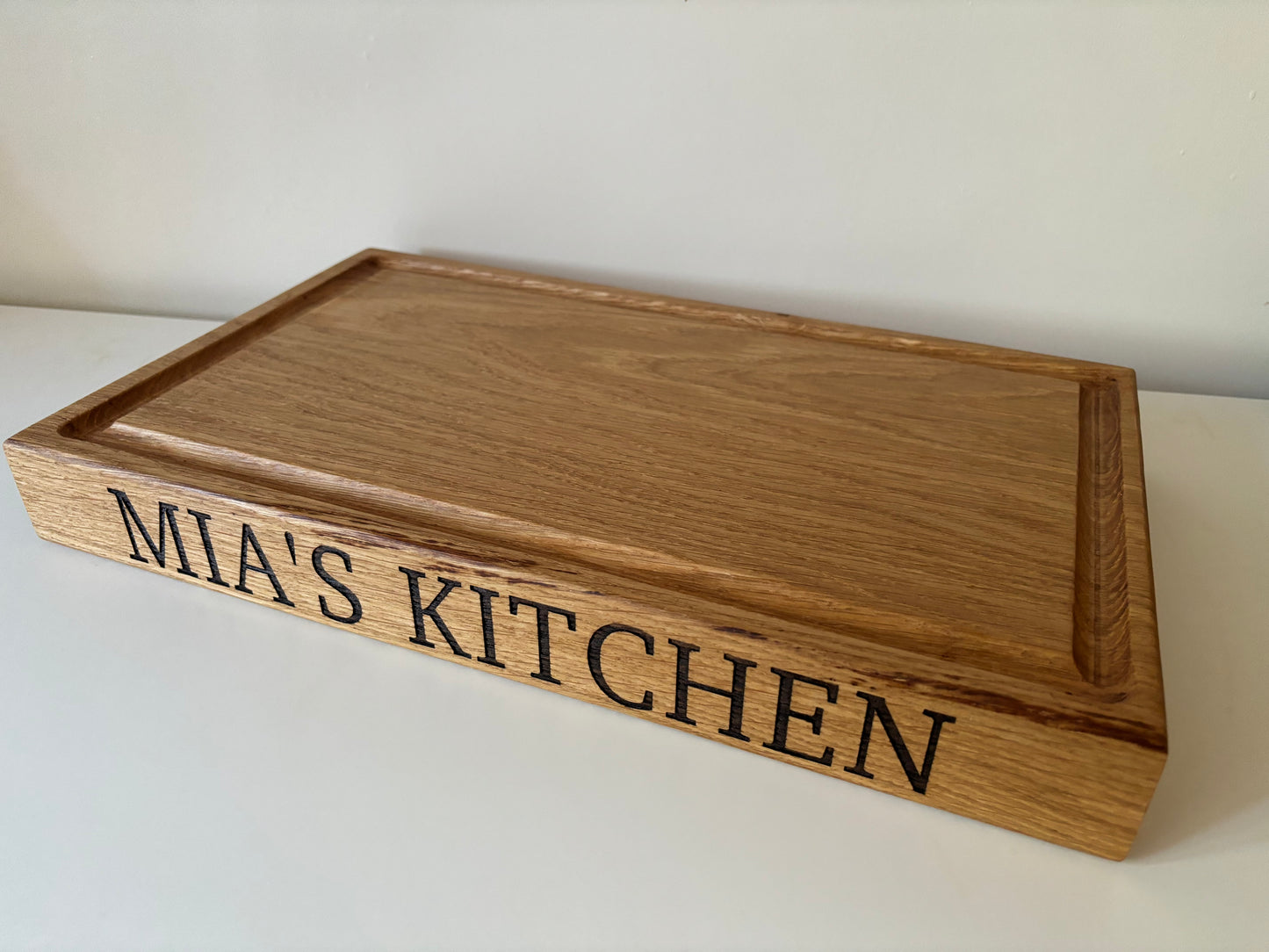 Engraved Solid Wood Large Chopping Board