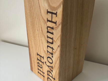 Engraved Oak Doorstop The Rolling Cow