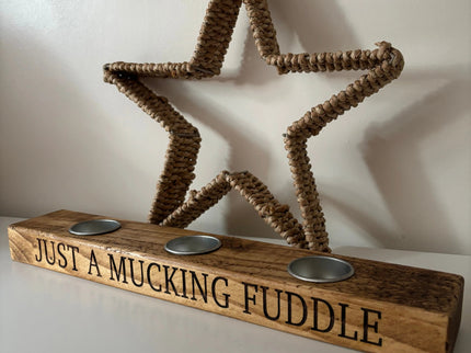 Personalised Tea Light Candle Holder The Rolling Cow
