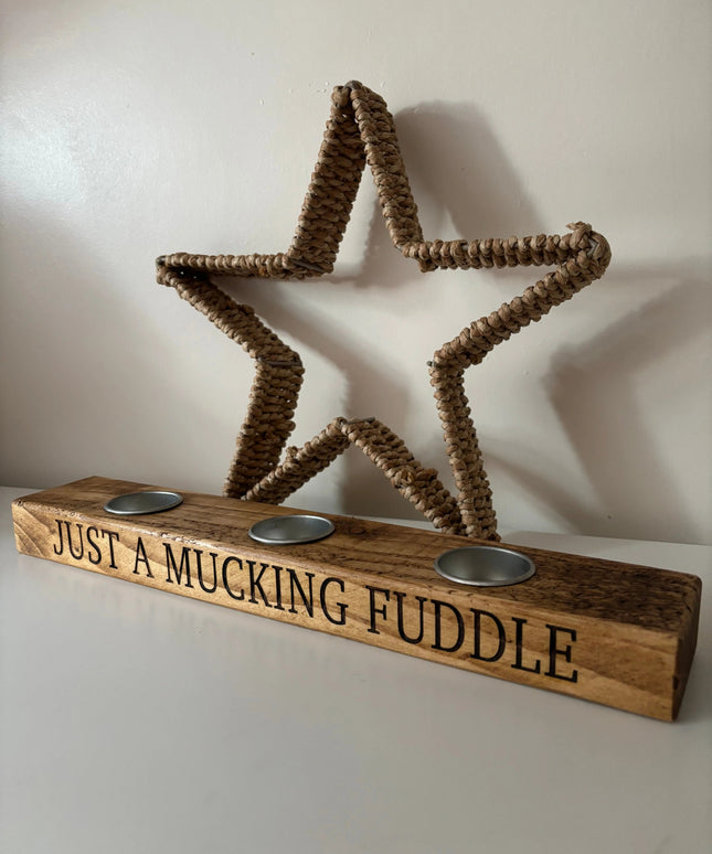 Personalised Tea Light Candle Holder The Rolling Cow