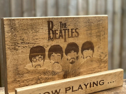 Personalised Wooden Record Holder The Rolling Cow