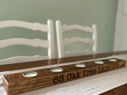 Personalised Tea Light Candle Holder The Rolling Cow