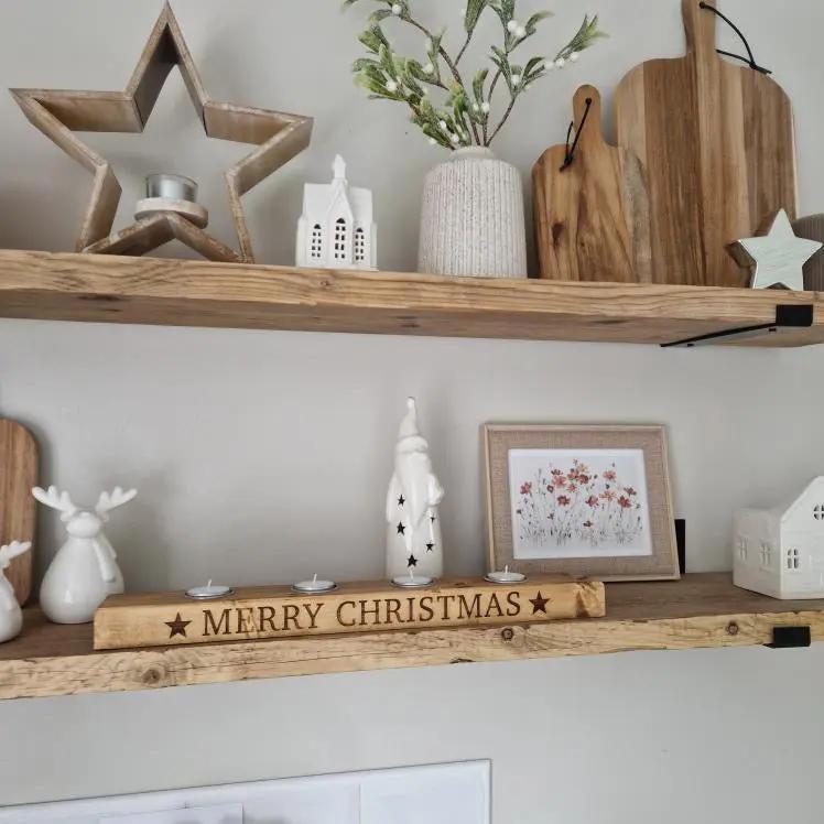 Merry Christmas Tea Light Candle Holder The Rolling Cow