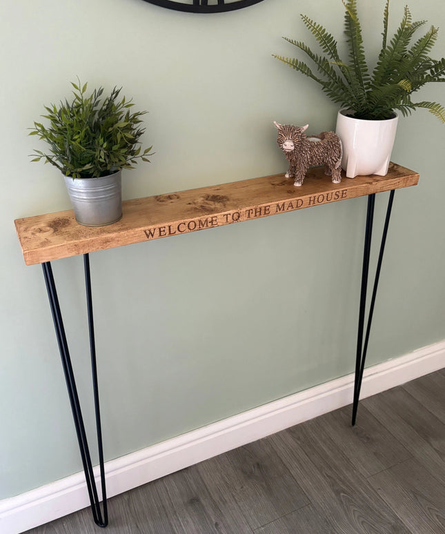 Engraved Console Radiator Side Table The Rolling Cow