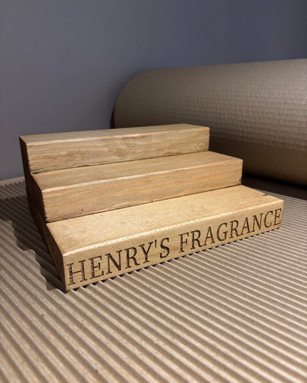 Engraved Perfume Aftershave Shelf Stand The Rolling Cow