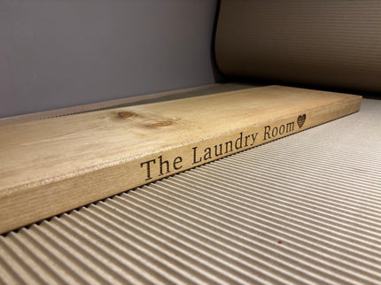 Personalised Rustic Wooden Shelf Shelves The Rolling Cow