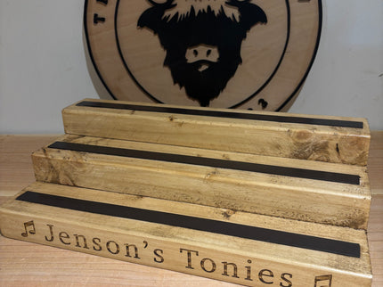 Large Engraved Tonies Character Shelf Stand The Rolling Cow