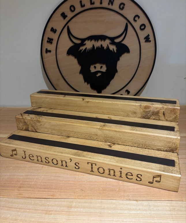 Large Engraved Tonies Character Shelf Stand The Rolling Cow