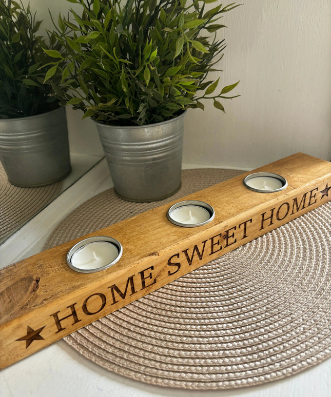 ‘Home Sweet Home’ Tea Light Candle Holder The Rolling Cow