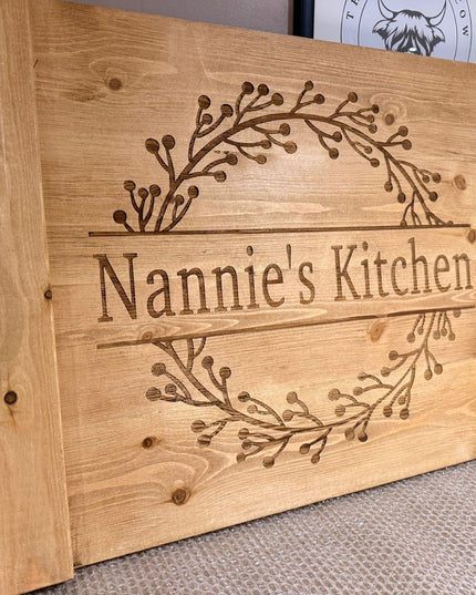 Engraved Oven Top Stove Cover