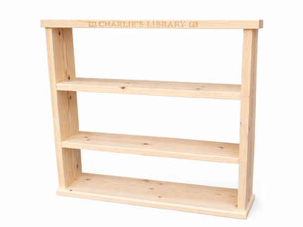 Personalised Solid Wood Bookshelf