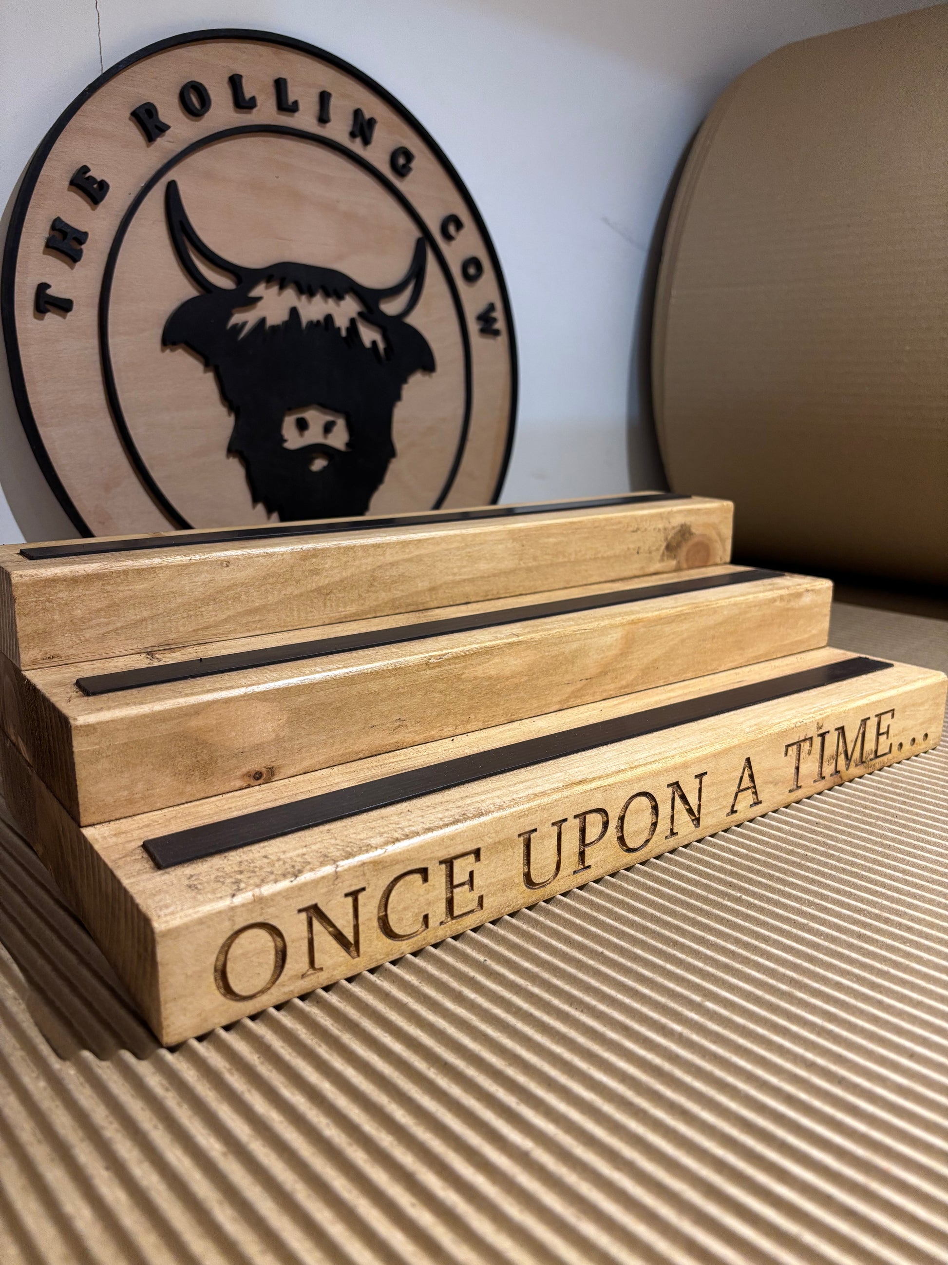 Large Engraved Tonies Character Shelf Stand The Rolling Cow