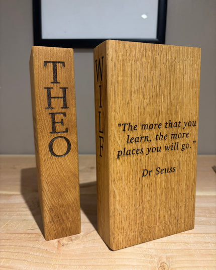 Oak Bookends Book Ends The Rolling Cow