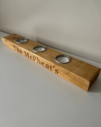 Personalised Tea Light Candle Holder The Rolling Cow