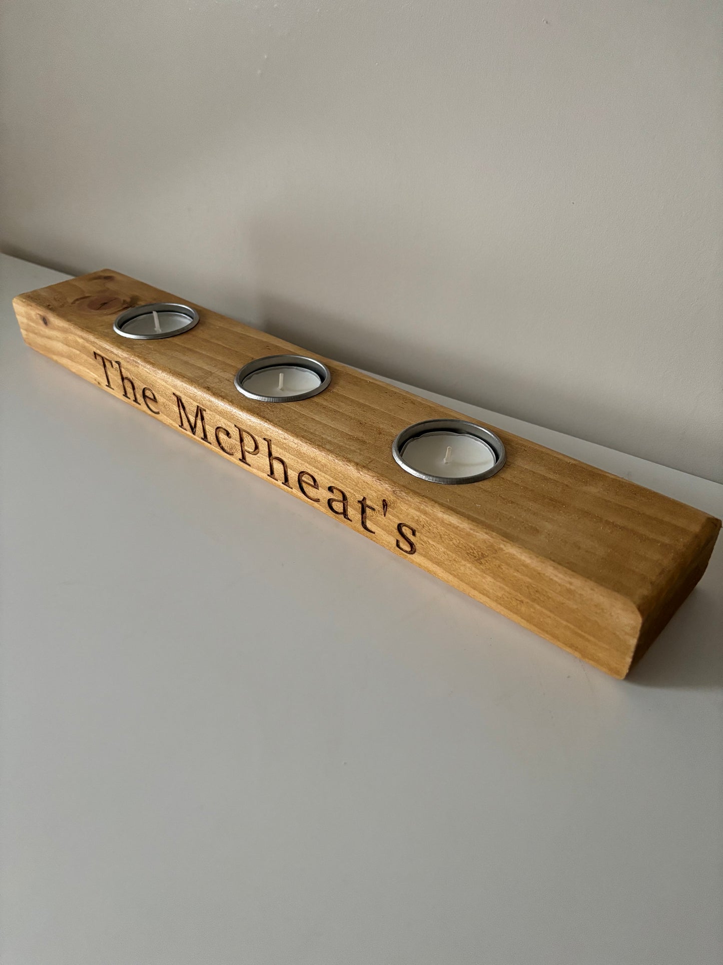 Personalised Tea Light Candle Holder