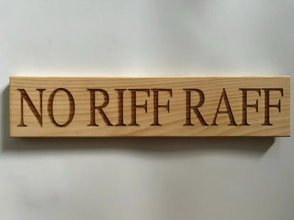 Engraved Wooden Sign The Rolling Cow