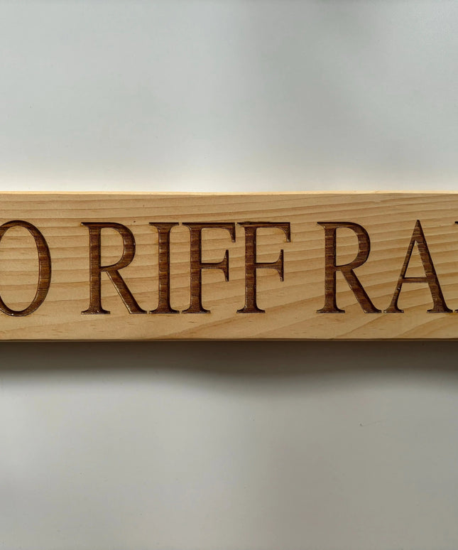 Engraved Wooden Sign The Rolling Cow