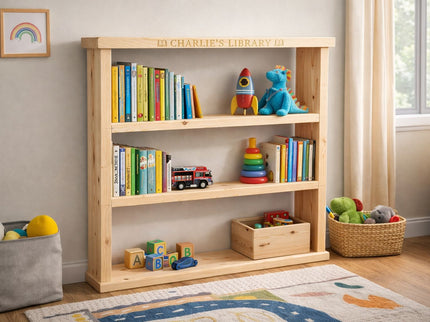 Personalised Solid Wood Bookshelf