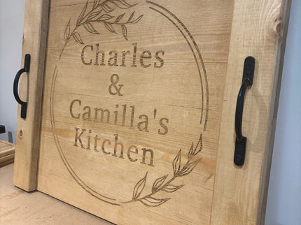 Engraved Oven Top Stove Cover The Rolling Cow