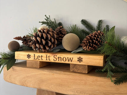 Let It Snow Christmas Mini Display Stand The Rolling Cow