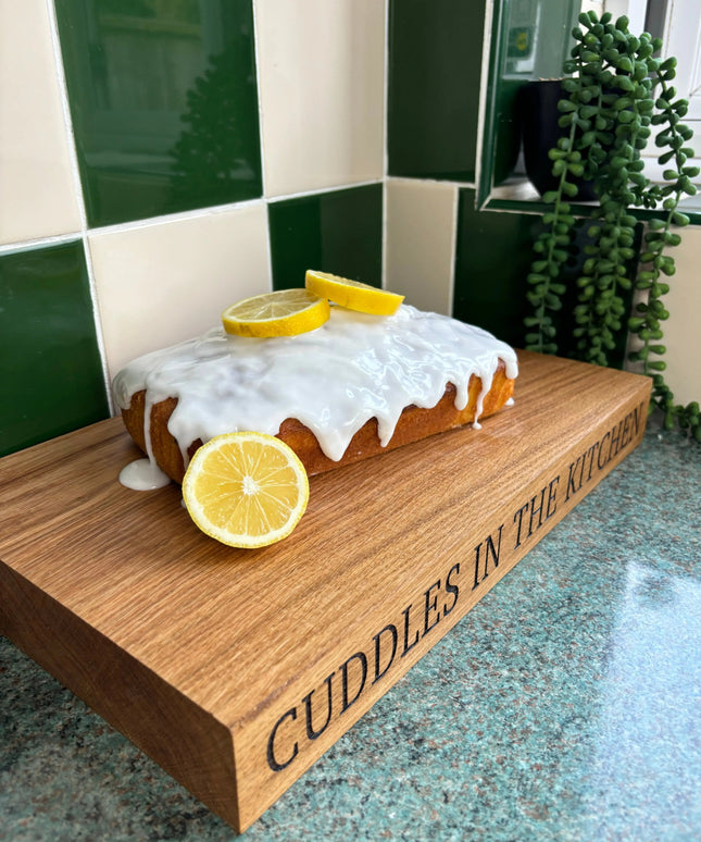 Engraved Solid Oak Wood Large Chopping Board The Rolling Cow