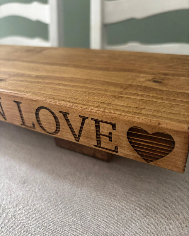 ‘This Home is Built On Love’ Table Centrepiece The Rolling Cow