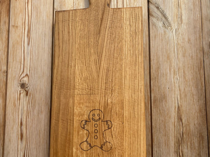 Personalised Block Oak Christmas ‘Tis The Season’ Paddle Board The Rolling Cow
