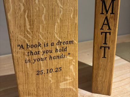 Oak Bookends Book Ends The Rolling Cow
