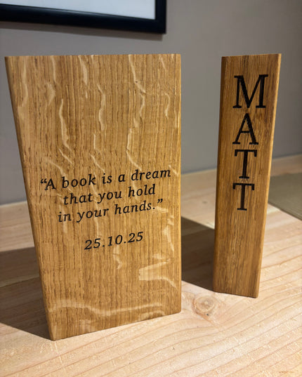 Oak Bookends Book Ends The Rolling Cow