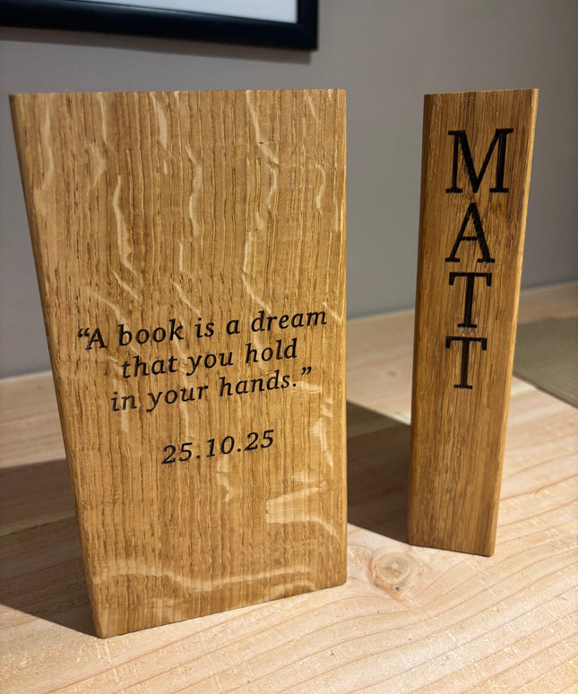 Oak Bookends Book Ends The Rolling Cow