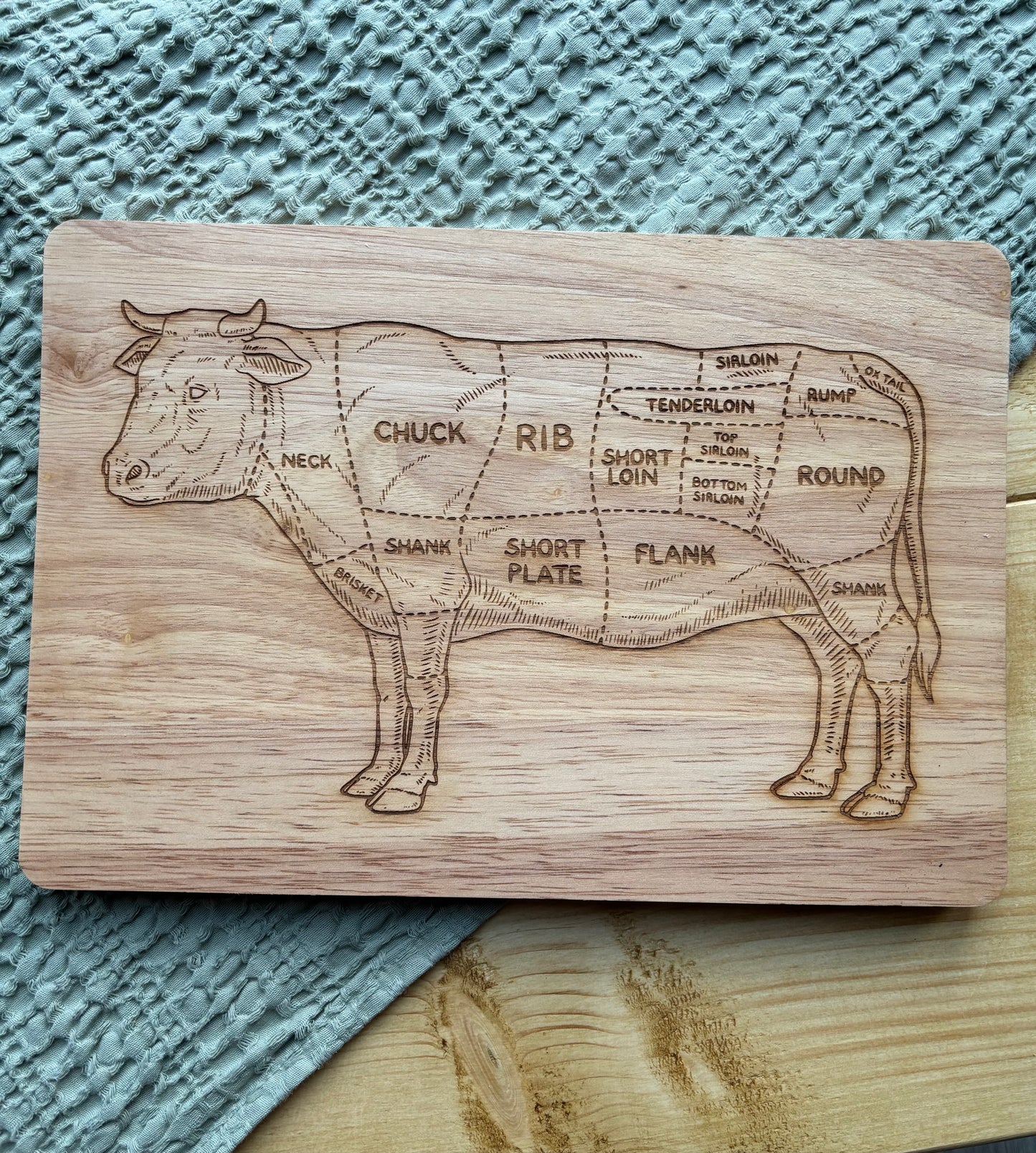 Butcher's Cow Chopping Board