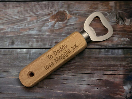 Wooden Father's Day Bottle Opener The Rolling Cow
